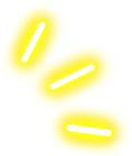 Yellow neon expression mark surprise